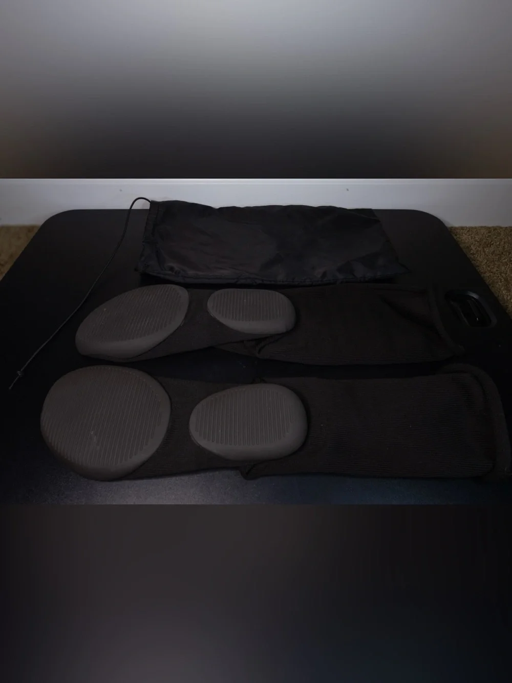 NEVER WORN NEW YEEZY PODS SOCK SHOES SIZE 2 BLACK COMES WITH BAG